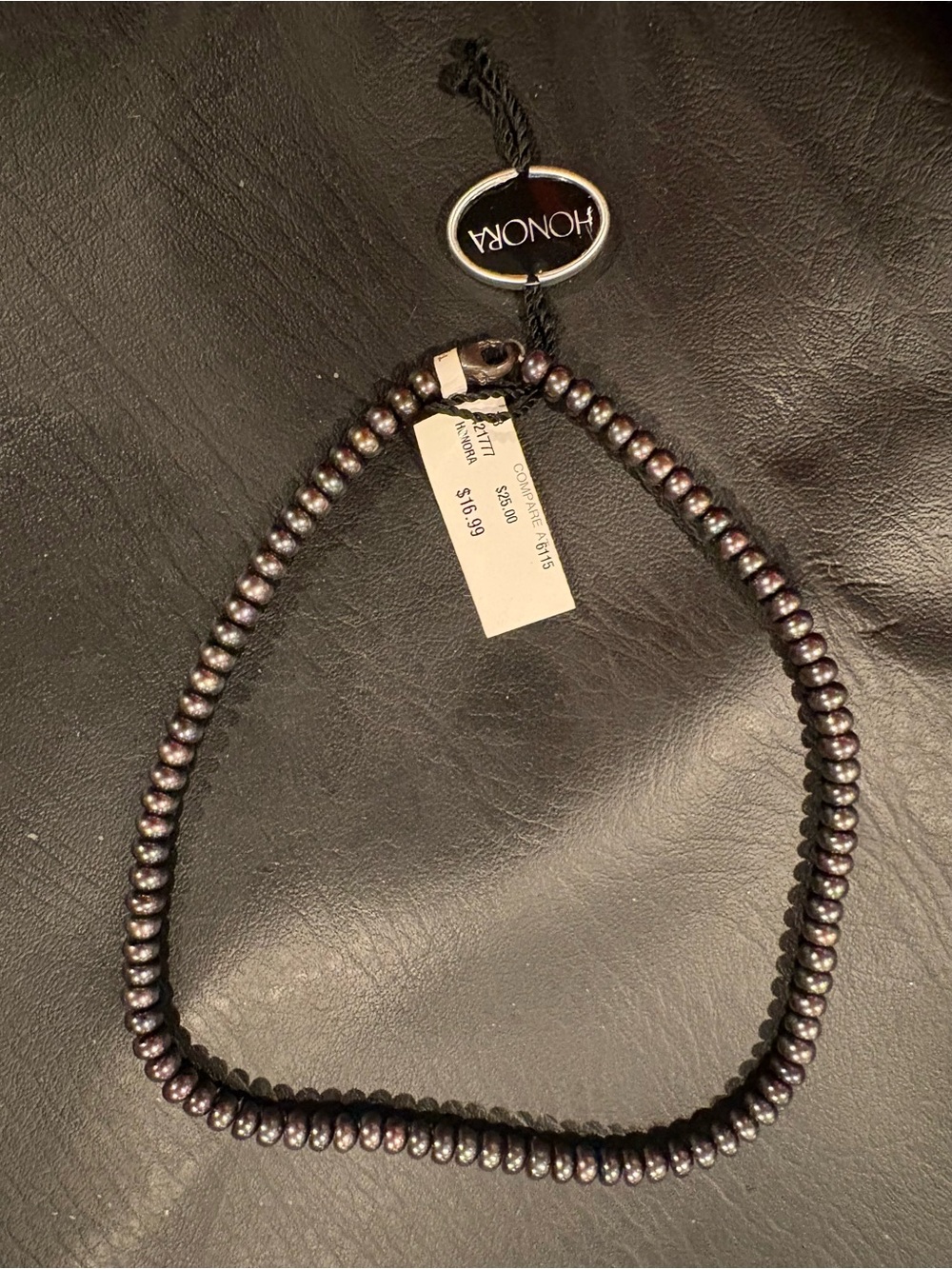 Honora Dark Iridescent Pearl Necklace